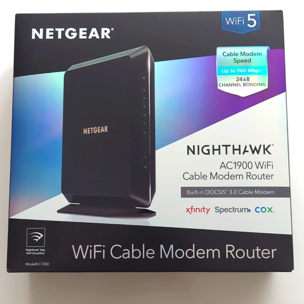 NETGEAR Nighthawk AC1900 4 Wireless-Wi-Fi 802.11ac Router - C7000-100NAS